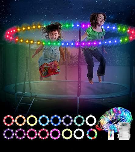 Led Trampoline Lys For 5 Ft Trampoline, Fjernkontroll Trampoline Lys 15 Ft Med 16 Farger Og 7 Lys Blink Endringer, Vanntette Super Lyse Lys For Trampoline Lys Tilbehør  |  Trampoliner og tilbehør Trampoliner og tilbehør Trampoliner og tilbehør